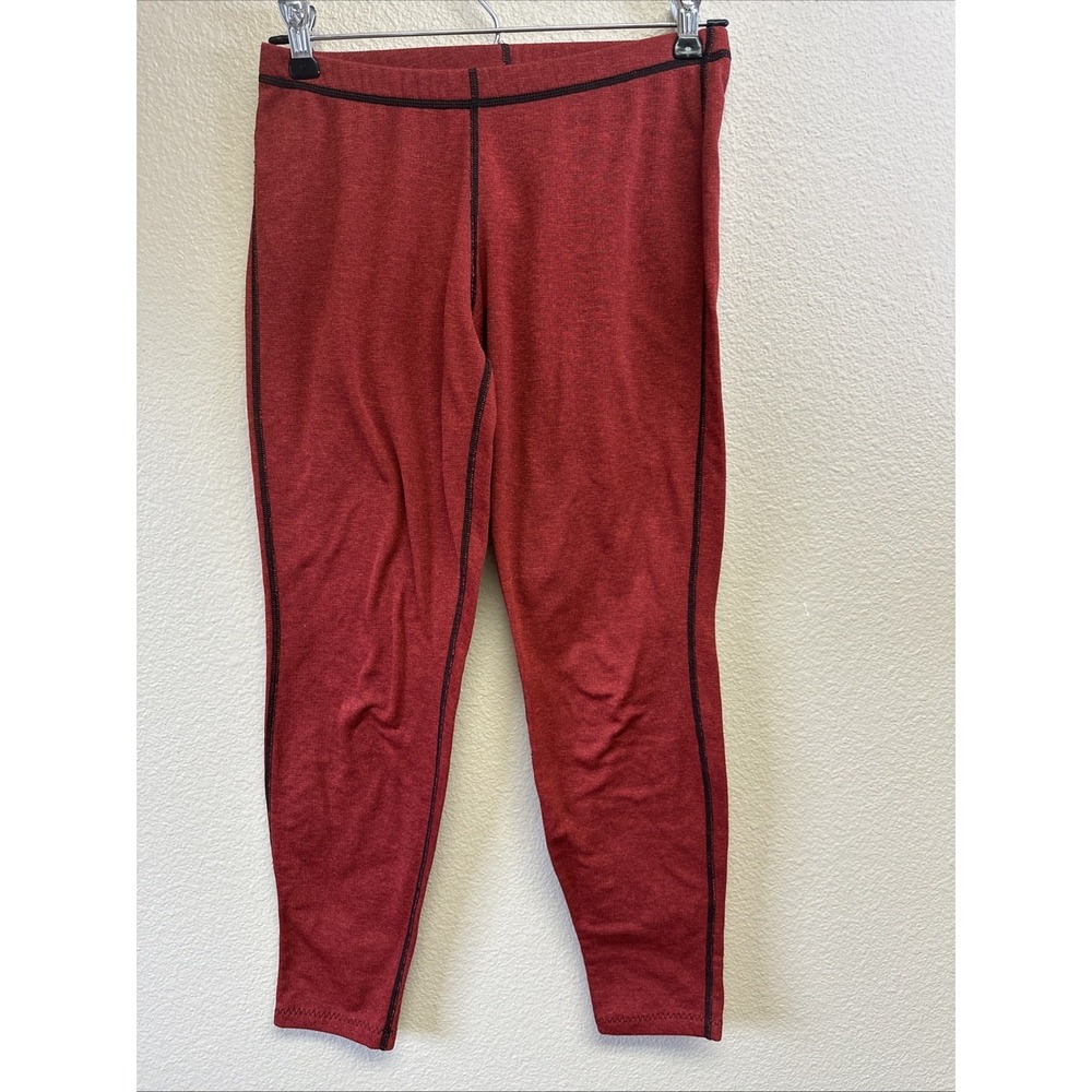 VTG Melanzana womens Small‎ base layer tights  ski winter quick dry Red